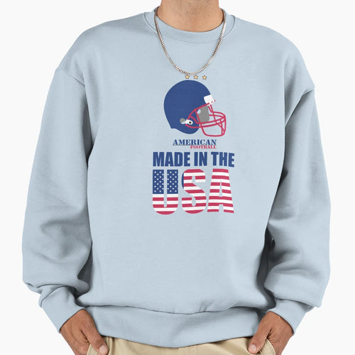 American Football Made Usa Sweatshirt - Trendy Graphic for Adults - T-Shirt, Sweatshirt, Hoodie