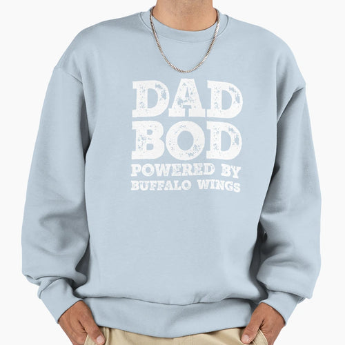 Dad Bod Powered Sweatshirt - Minimalist Print Unisex - T-Shirt, Sweatshirt, Hoodie