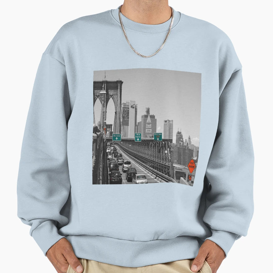 Brooklyn Bridge Sweatshirt - Novelty Apparel for Adults - T-Shirt, Sweatshirt, Hoodie