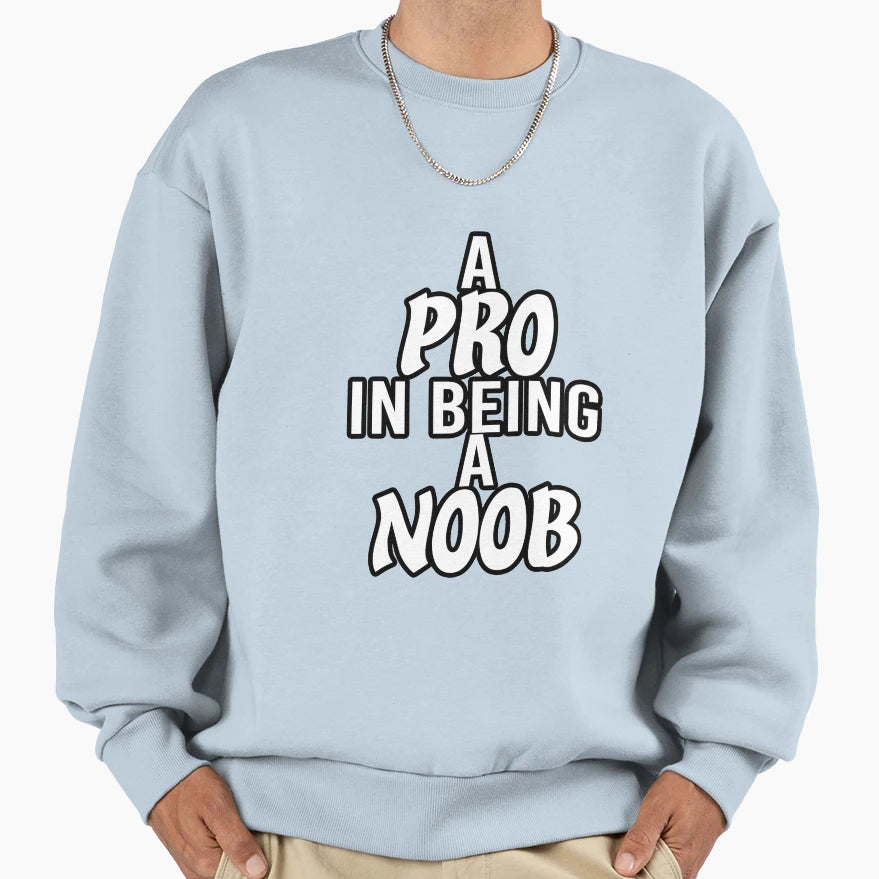 Pro Vs Noob Sweatshirt - Minimalist Print Unisex - T-Shirt, Sweatshirt, Hoodie