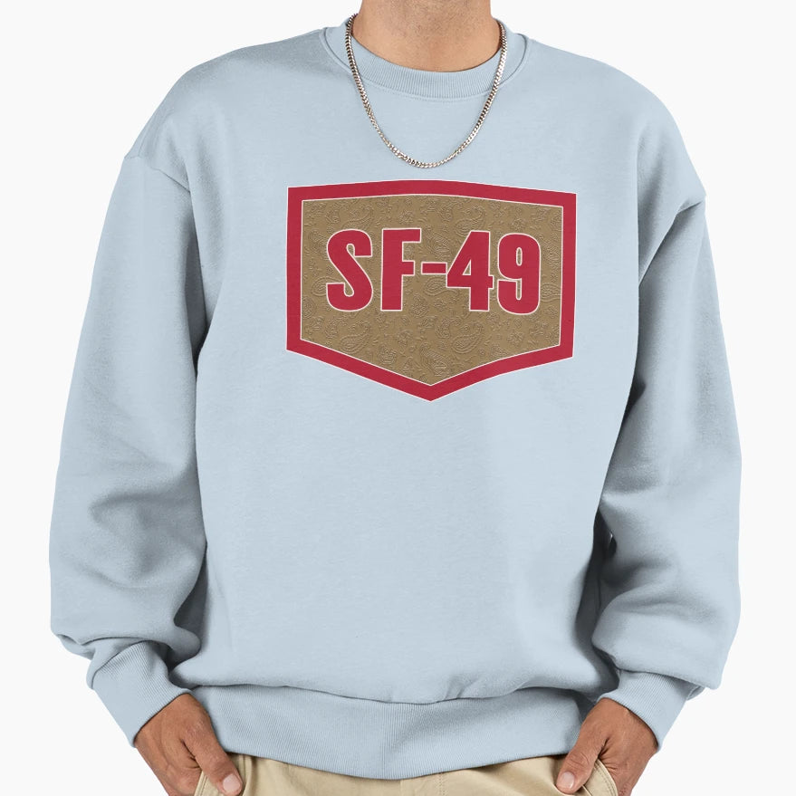Sf 49 San Fransisco Parody Logo Sweatshirt - Novelty Apparel Men Women - T-Shirt, Sweatshirt, Hoodie