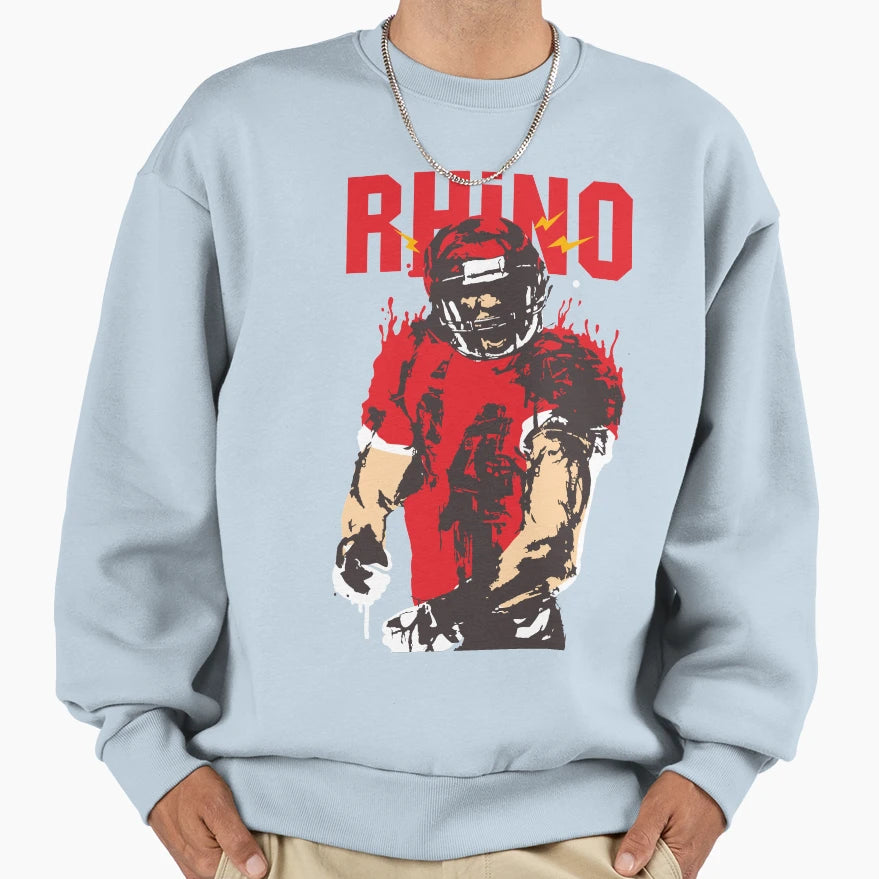 Blooded Rhino Sweatshirt - Trendy Graphic Unisex - T-Shirt, Sweatshirt, Hoodie
