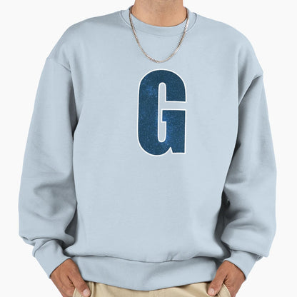 Letter G Stars Sky Monogram Art Sweatshirt - Custom Art Print for Adults - T-Shirt, Sweatshirt, Hoodie