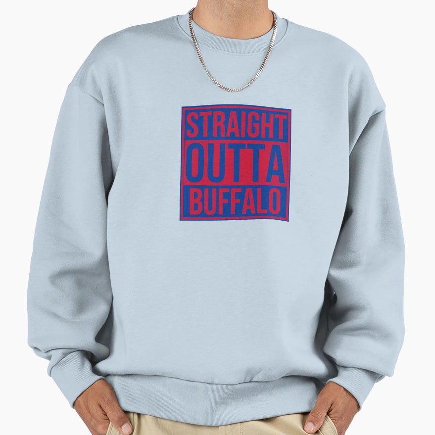 Straight Outta Buffalo Sweatshirt - Trendy Graphic Unisex - T-Shirt, Sweatshirt, Hoodie