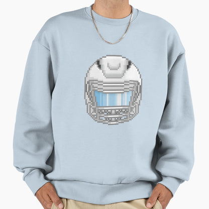 White Football Helmet 2 Sweatshirt - Casual Everyday Wear Men Women - T-Shirt, Sweatshirt, Hoodie