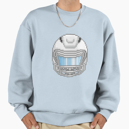 White Football Helmet 2 Sweatshirt - Casual Everyday Wear Men Women - T-Shirt, Sweatshirt, Hoodie