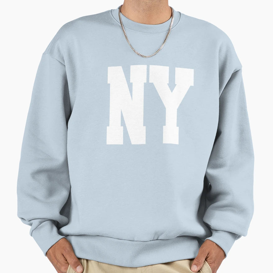 New York Ny Initial Text Sweatshirt - Streetwear Style for Adults - T-Shirt, Sweatshirt, Hoodie