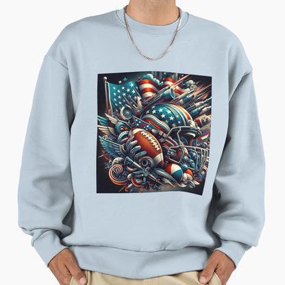 American Football Fantasy Blended Sweatshirt - Streetwear Style Men Women - T-Shirt, Sweatshirt, Hoodie