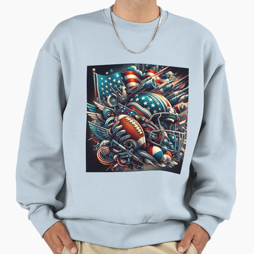 American Football Fantasy Blended Sweatshirt - Streetwear Style Men Women - T-Shirt, Sweatshirt, Hoodie