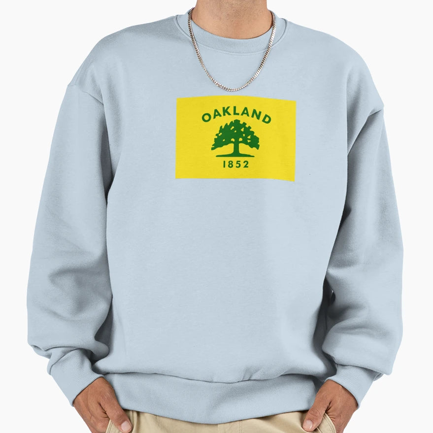 Flag Oakland Sweatshirt - Novelty Apparel Unisex - T-Shirt, Sweatshirt, Hoodie