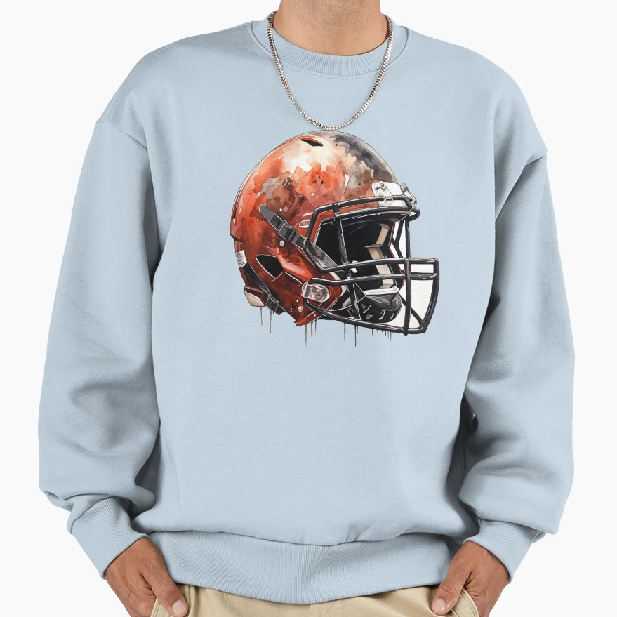 American Football Helmet Sweatshirt - Trendy Graphic Unisex - T-Shirt, Sweatshirt, Hoodie