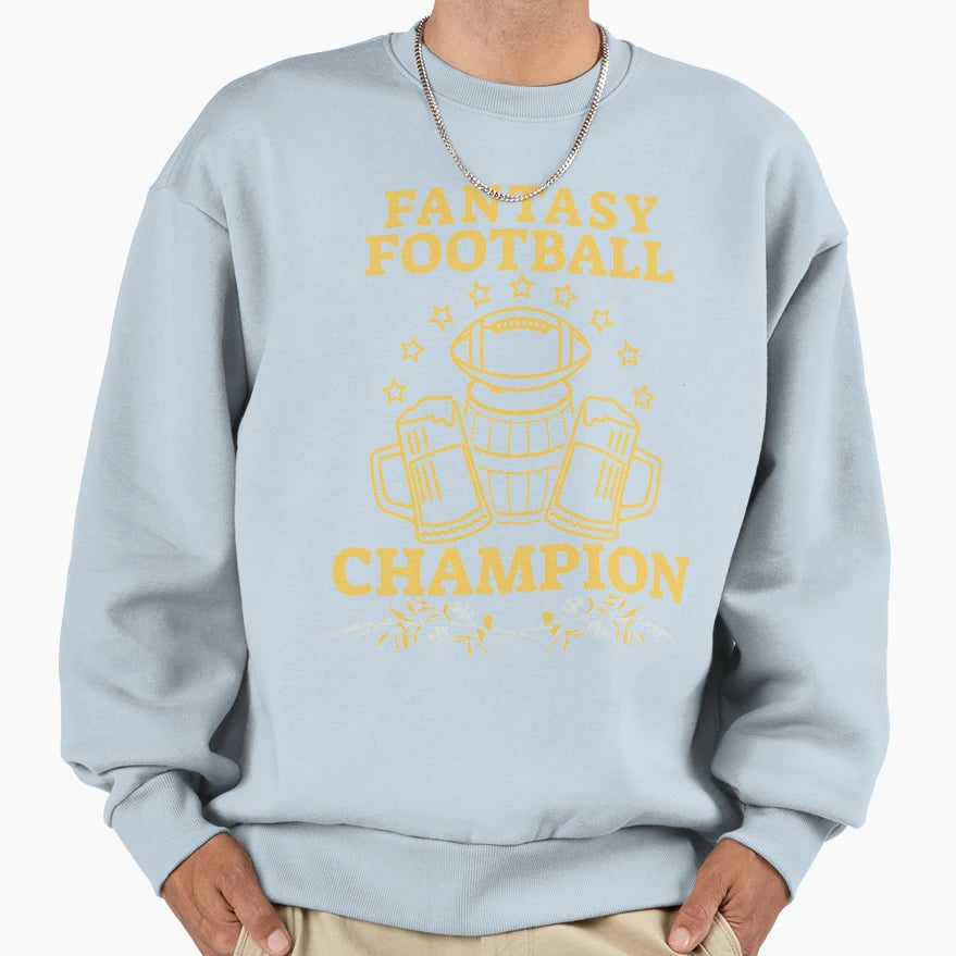 Fantasy Football Champion Sweatshirt - Custom Art Print Unisex - T-Shirt, Sweatshirt, Hoodie
