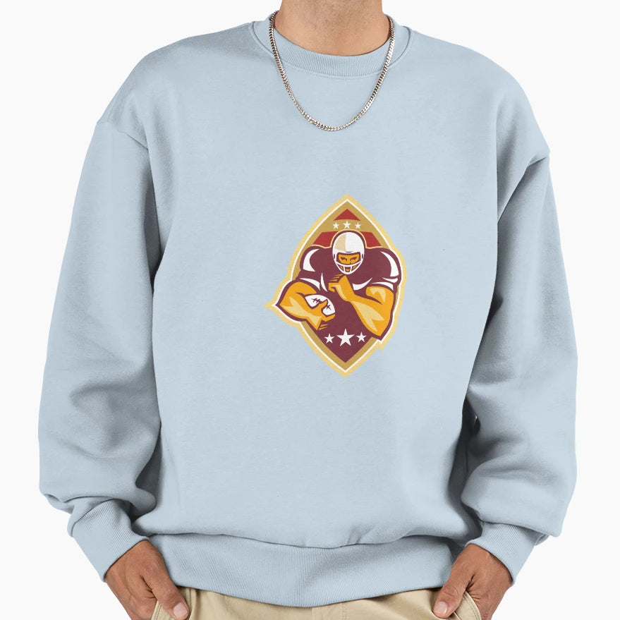 American Football Running Back Sweatshirt - Minimalist Print for Adults - T-Shirt, Sweatshirt, Hoodie