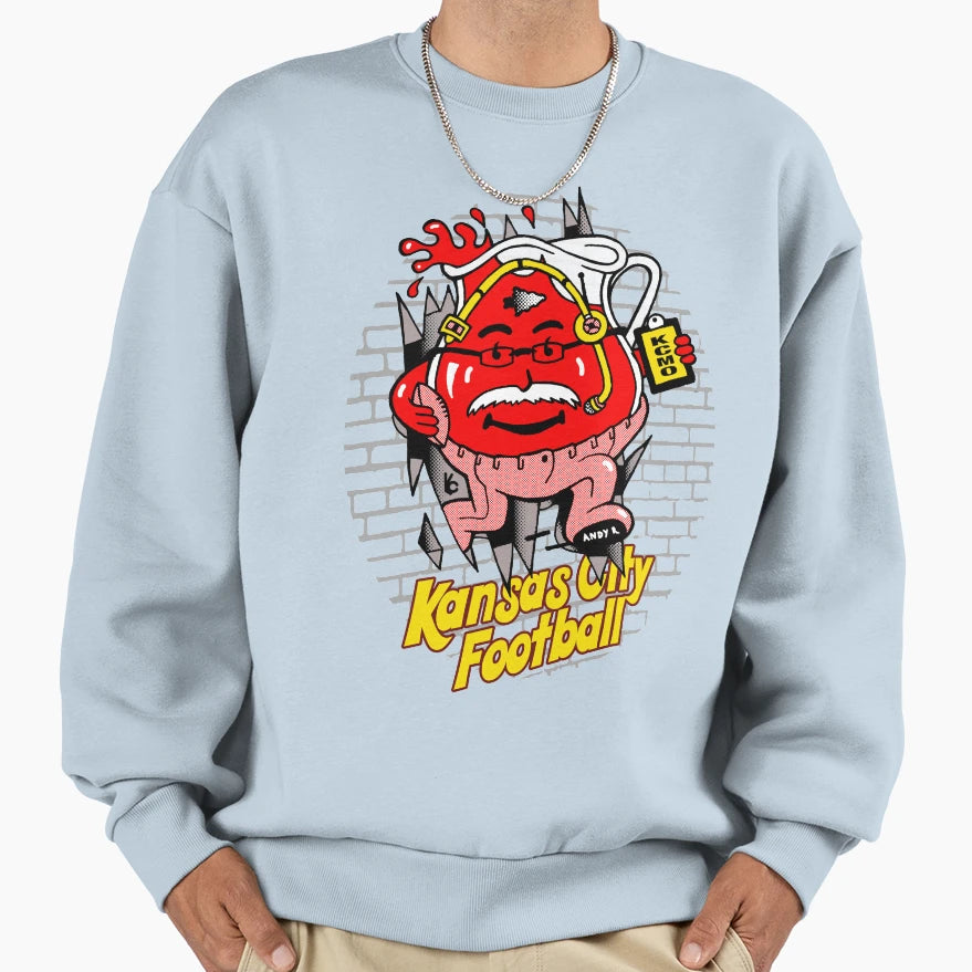 Kansas City Football Coach Sweatshirt - Graphic Print Unisex - T-Shirt, Sweatshirt, Hoodie
