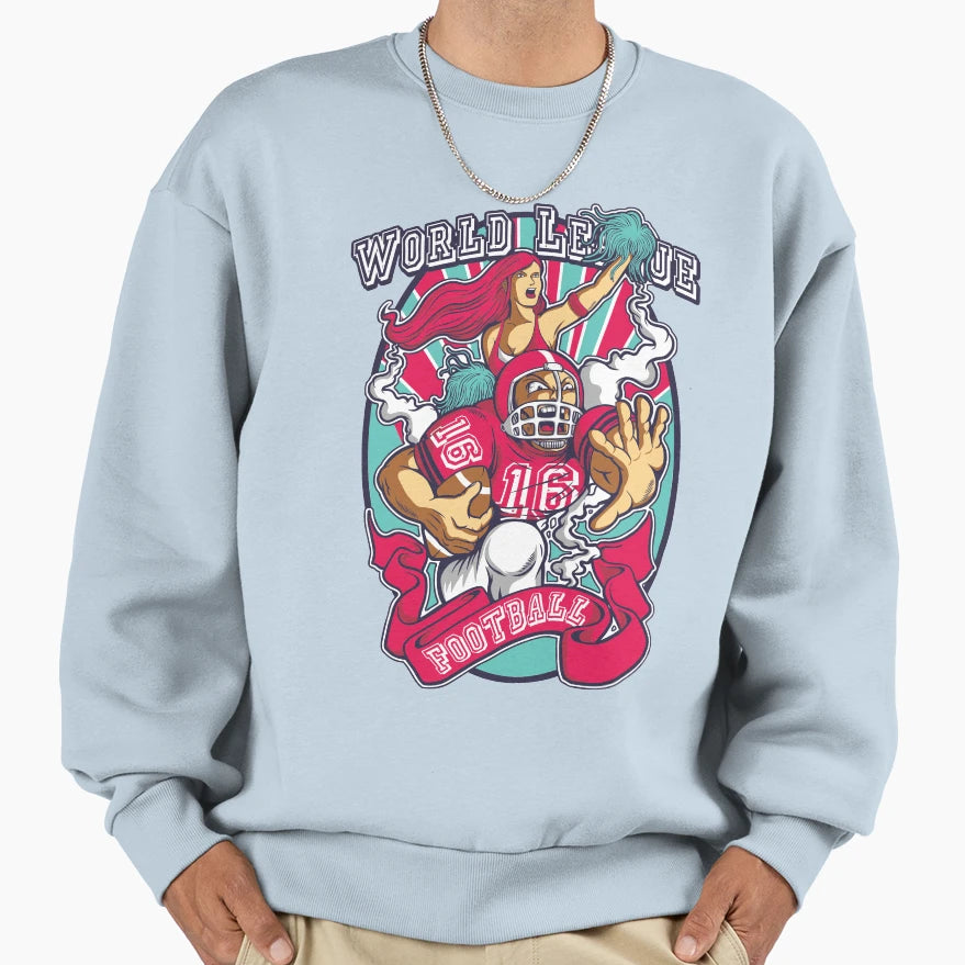 World League Football Sweatshirt - Novelty Apparel for Adults - T-Shirt, Sweatshirt, Hoodie
