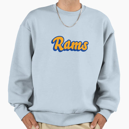 Styled Rams Sweatshirt - Aesthetic Graphic Unisex - T-Shirt, Sweatshirt, Hoodie