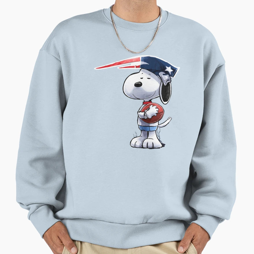 Copy Snoopy New England Sweatshirt - Fun Novelty Design for Adults - T-Shirt, Sweatshirt, Hoodie