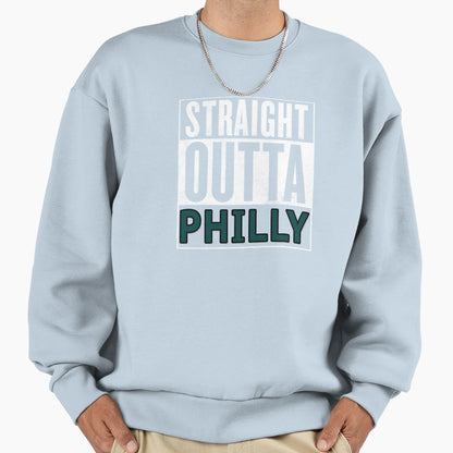 Straight Outta Philly Sweatshirt - Minimalist Print Men Women - T-Shirt, Sweatshirt, Hoodie