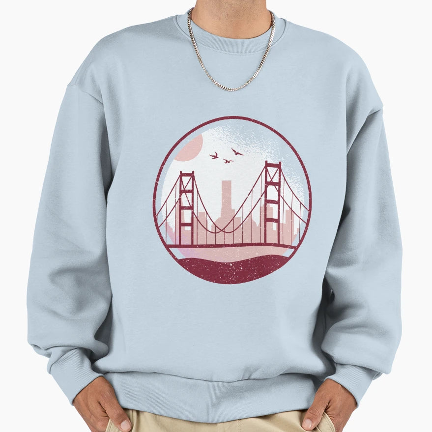 Golden Gate Sweatshirt - Trendy Graphic Men Women - T-Shirt, Sweatshirt, Hoodie
