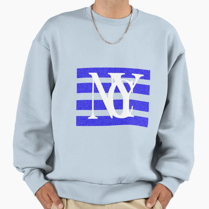 Nyc Distorted Sweatshirt - Minimalist Print Men Women - T-Shirt, Sweatshirt, Hoodie