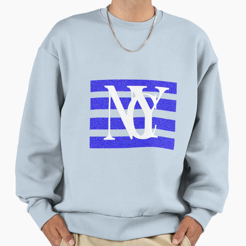 Nyc Distorted Sweatshirt - Minimalist Print Men Women - T-Shirt, Sweatshirt, Hoodie