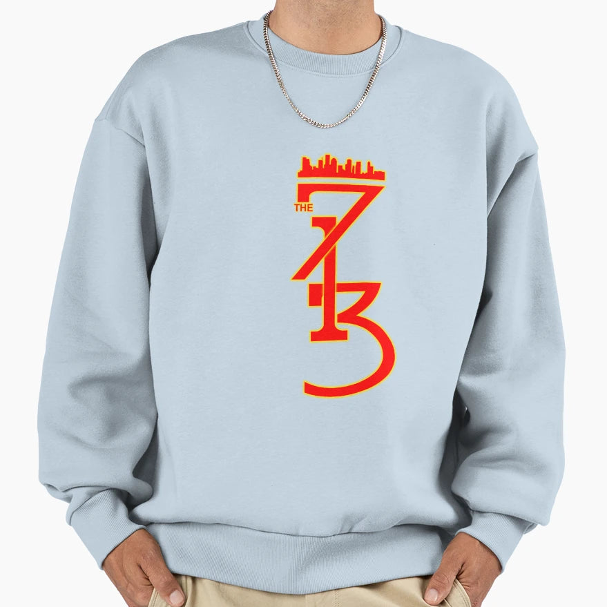713 Houston Basketball Inspired Sweatshirt - Minimalist Print for Adults - T-Shirt, Sweatshirt, Hoodie