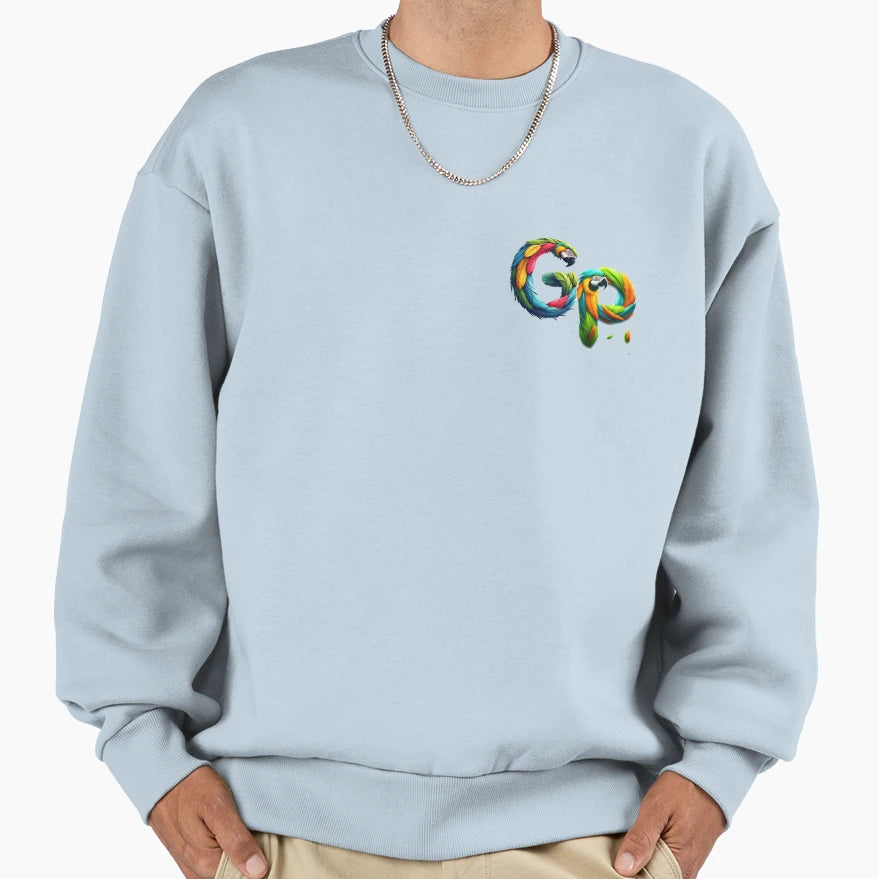 Grateful Parrot Gp Grateful Sweatshirt - Custom Art Print for Adults - T-Shirt, Sweatshirt, Hoodie