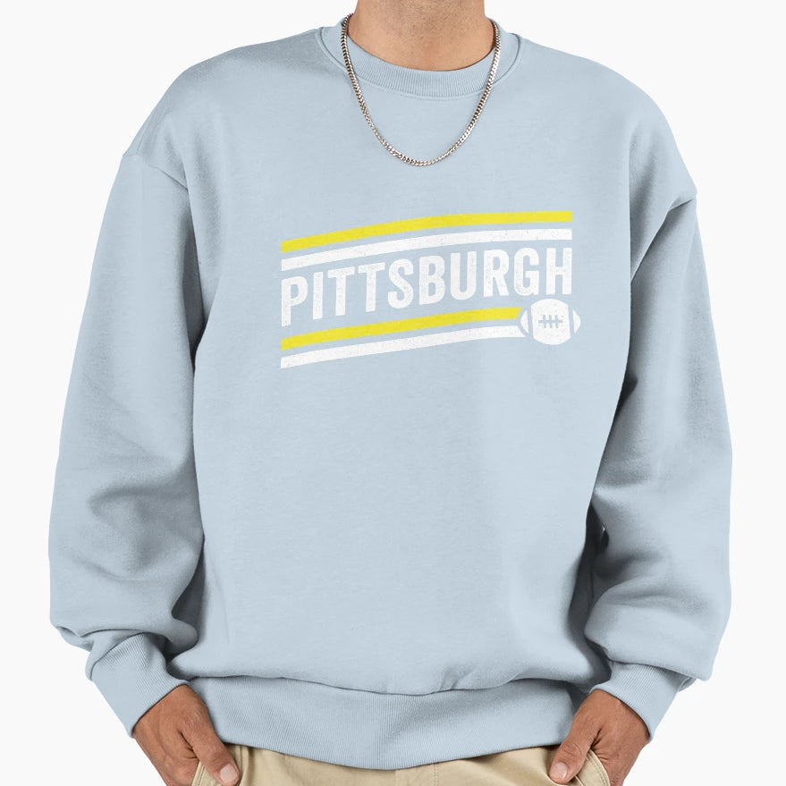 Pittsburgh Steelers Football Team Sweatshirt - Graphic Print Men Women - T-Shirt, Sweatshirt, Hoodie