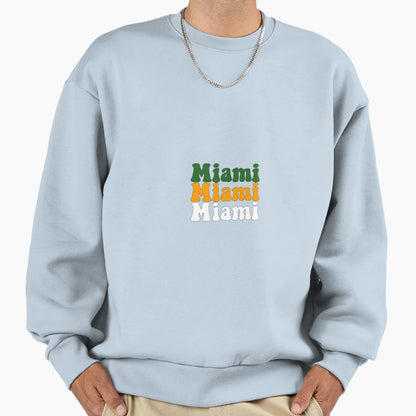 Miami Canes Stacked Sweatshirt - Streetwear Style for Adults - T-Shirt, Sweatshirt, Hoodie