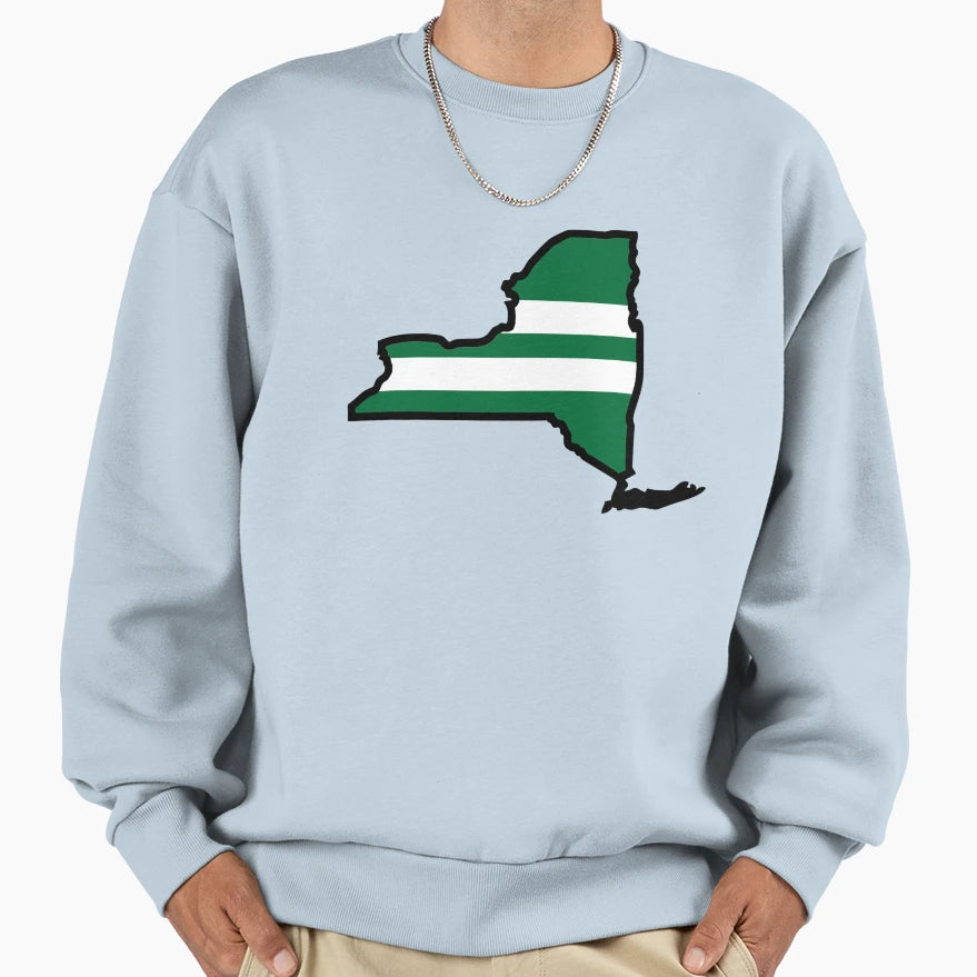 Jets Green Jersey New York State Sweatshirt - Streetwear Style Men Women - T-Shirt, Sweatshirt, Hoodie