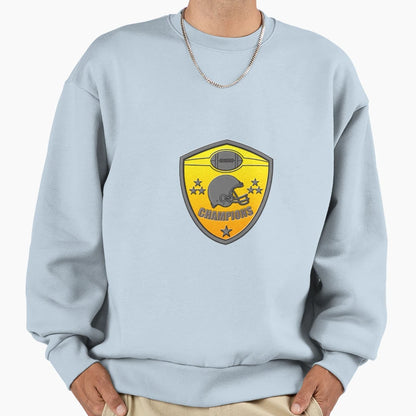 American Football Champions Shield Sweatshirt - Casual Everyday Wear Unisex - T-Shirt, Sweatshirt, Hoodie