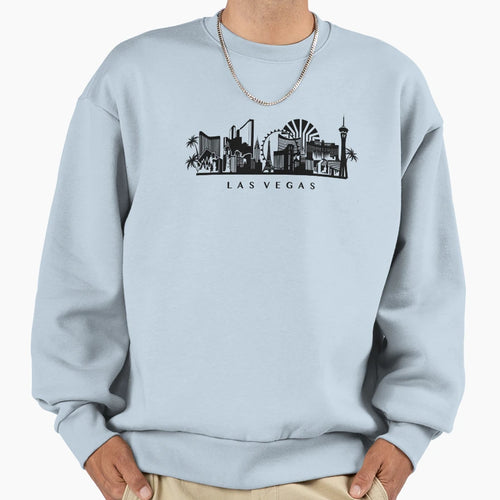 Las Vegas Cityline Art Sweatshirt - Trendy Graphic Unisex - T-Shirt, Sweatshirt, Hoodie