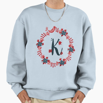 Scandinavian Monogram K Sweatshirt - Aesthetic Graphic Unisex - T-Shirt, Sweatshirt, Hoodie