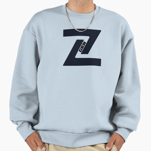 Abstract Generation Z Black Sweatshirt - Casual Everyday Wear for Adults - T-Shirt, Sweatshirt, Hoodie