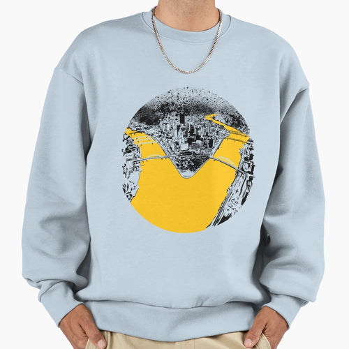 Pittsburgh Three Rivers Sweatshirt - Casual Everyday Wear for Adults - T-Shirt, Sweatshirt, Hoodie