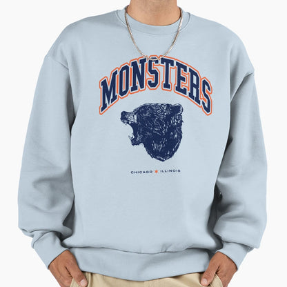 Monsters Chicago Football Sweatshirt - Casual Everyday Wear Unisex - T-Shirt, Sweatshirt, Hoodie