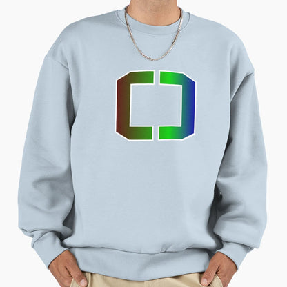 Large Letter O Elegant Colored Sweatshirt - Custom Art Print Men Women - T-Shirt, Sweatshirt, Hoodie