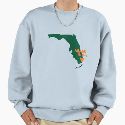 University Miami Sweatshirt - Casual Everyday Wear Unisex - T-Shirt, Sweatshirt, Hoodie