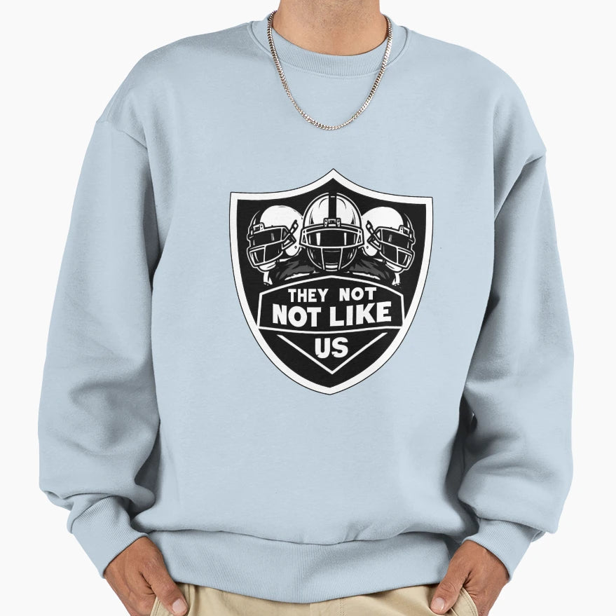 They Not Like Us Shield 2 Sweatshirt - Casual Everyday Wear Unisex - T-Shirt, Sweatshirt, Hoodie