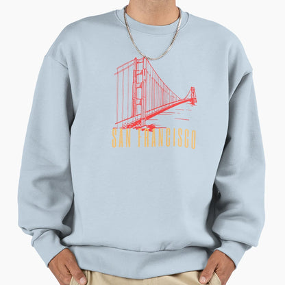 San Francisco California Sweatshirt - Aesthetic Graphic Unisex - T-Shirt, Sweatshirt, Hoodie