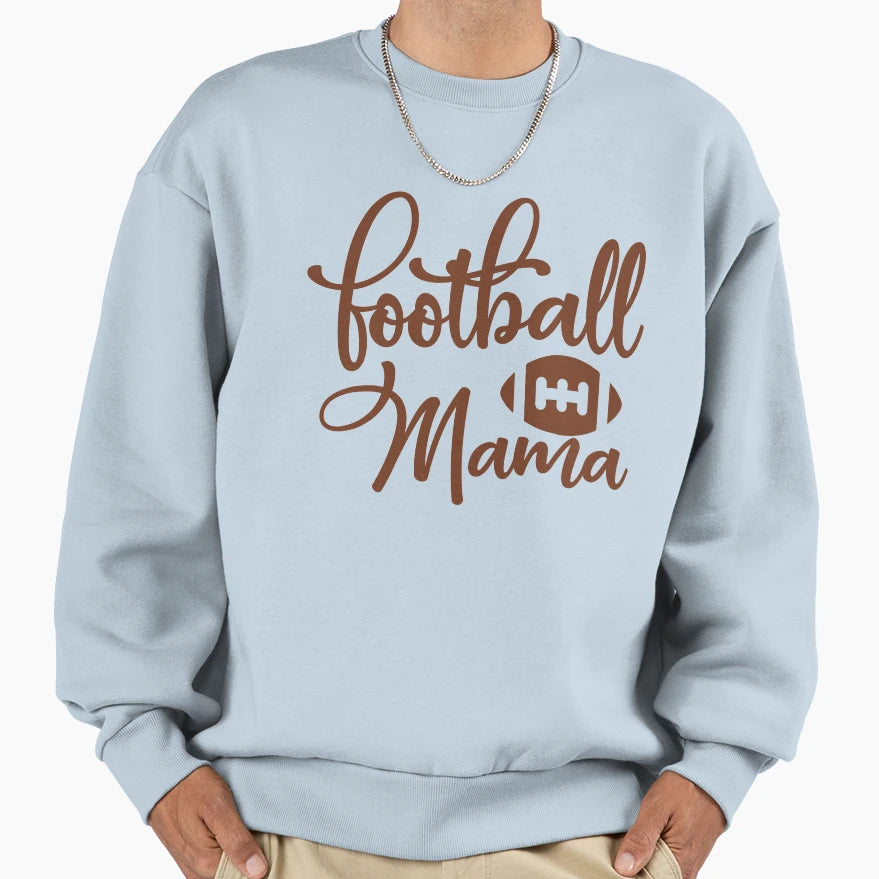 Football Mama Sweatshirt - Unique Graphic for Adults - T-Shirt, Sweatshirt, Hoodie