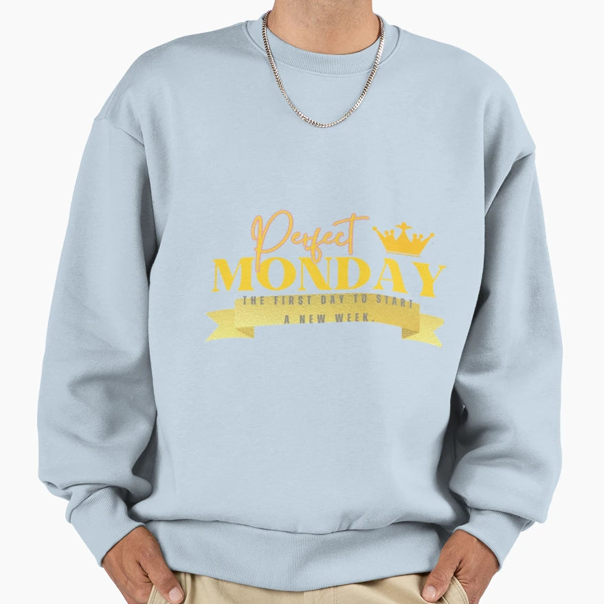 Monday Sweatshirt - Minimalist Print for Adults - T-Shirt, Sweatshirt, Hoodie