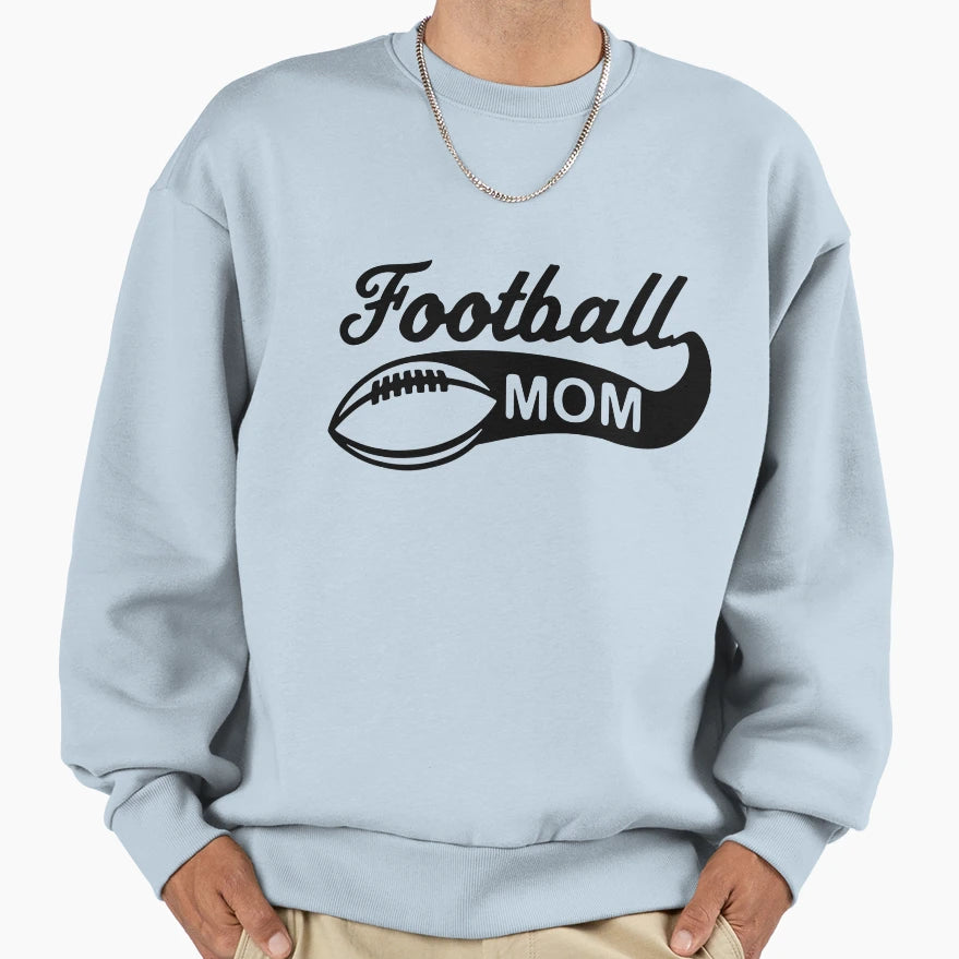 One Football Mom Sweatshirt - Minimalist Print Men Women - T-Shirt, Sweatshirt, Hoodie