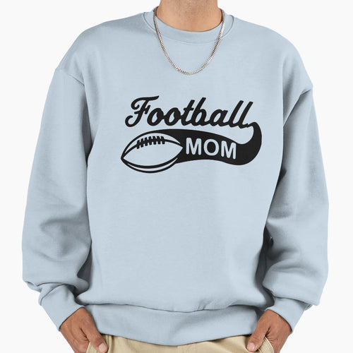 One Football Mom Sweatshirt - Minimalist Print Men Women - T-Shirt, Sweatshirt, Hoodie