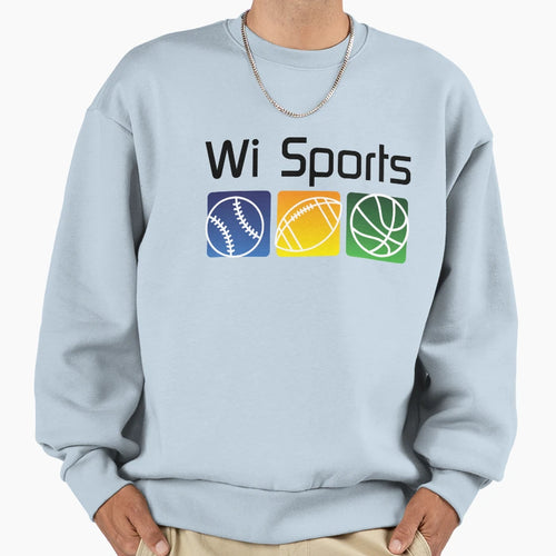 Wi Sports Sweatshirt - Novelty Apparel for Adults - T-Shirt, Sweatshirt, Hoodie