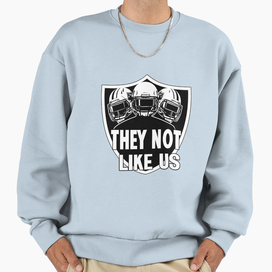 They Not Like Us Shield Sweatshirt - Custom Art Print Unisex - T-Shirt, Sweatshirt, Hoodie