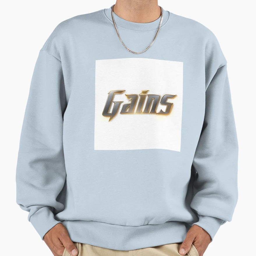 Gains Sweatshirt - Aesthetic Graphic Unisex - T-Shirt, Sweatshirt, Hoodie