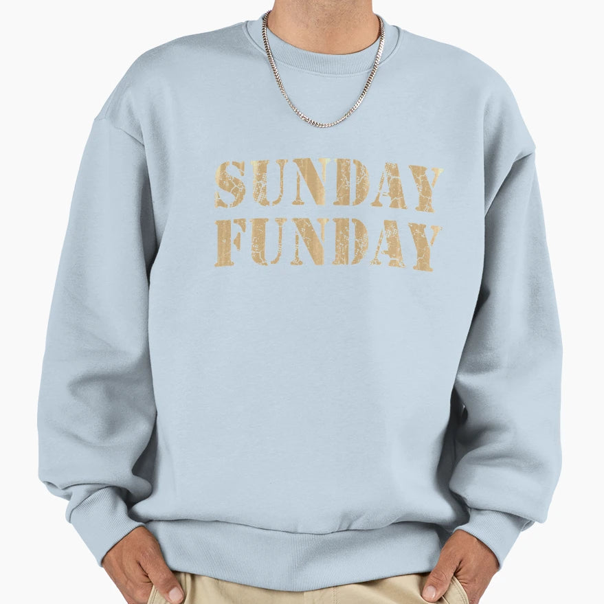 Sunday Funday Football Sweatshirt - Minimalist Print for Adults - T-Shirt, Sweatshirt, Hoodie