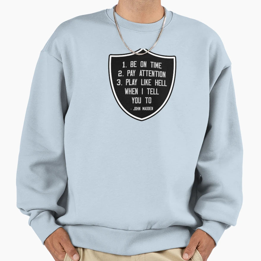 Madden Rules Sweatshirt - Trendy Graphic for Adults - T-Shirt, Sweatshirt, Hoodie