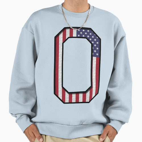 0 Usa Number Sports 3D Drop Shadow Sweatshirt - Custom Art Print Unisex - T-Shirt, Sweatshirt, Hoodie